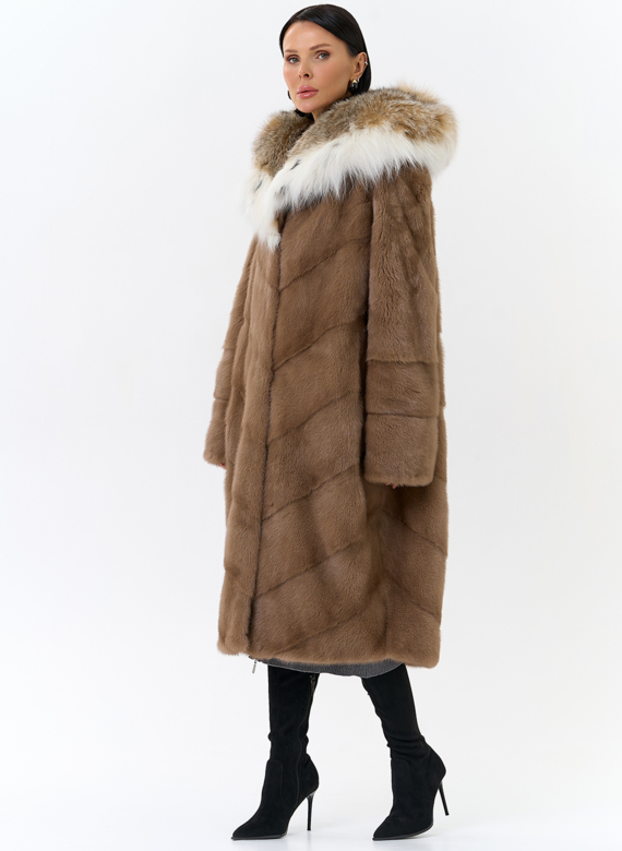 Норковая шуба с рысью