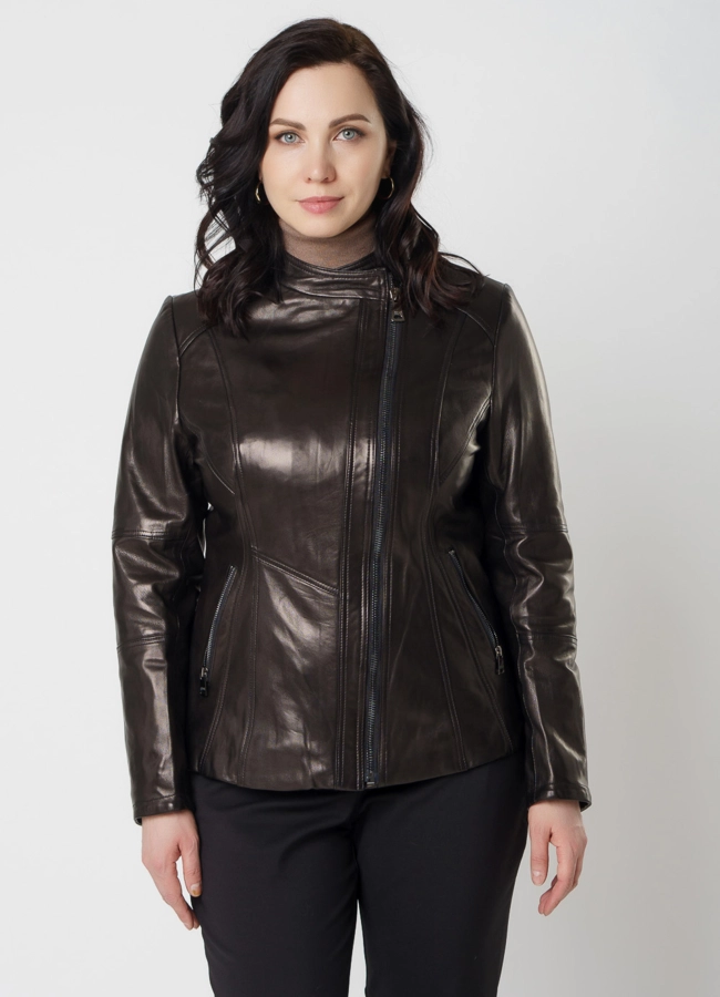 Куртка из натуральной кожи модель № 18228 универмаг малина