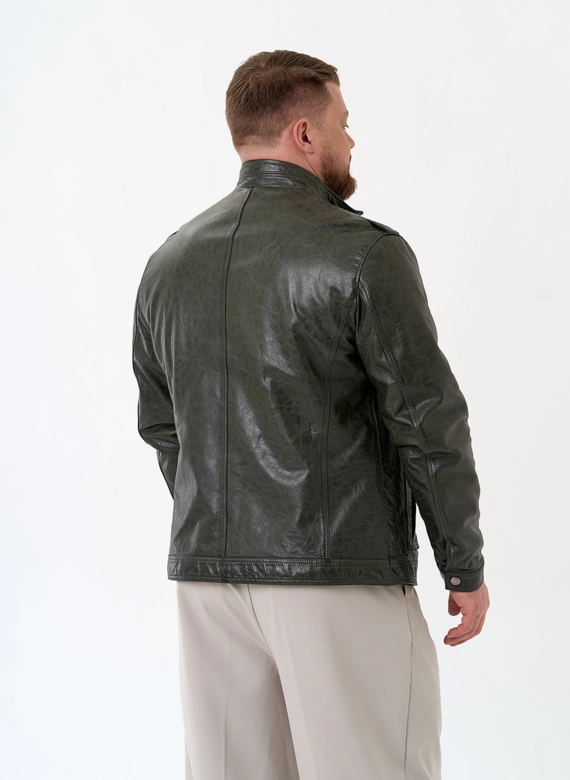 Мужская куртка из натуральной кожи